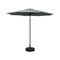 Instahut 2.7m Outdoor Umbrella with Base Pole Stand Garden Charcoal