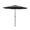 Instahut 2.7m Outdoor Umbrella with Base Pole Stand Garden Black