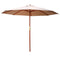 Instahut 3m Outdoor Umbrella Beige Pole Beach Patio Garden Sun Stand