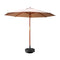Instahut 3m Outdoor Umbrella with Base Beige Garden Patio