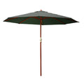 Instahut 3m Outdoor Umbrella Pole Beach Patio Garden Sun Stand Charcoal