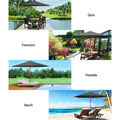 Instahut 3m Outdoor Umbrella Pole Beach Patio Garden Sun Stand Charcoal
