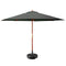 Instahut 3m Outdoor Umbrella with Base Charcoal Garden Sun Deck