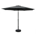 Instahut 3m Outdoor Umbrella Black UV Beach Garden Tilt Pole
