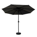 Instahut 3m Outdoor Umbrella Black UV Beach Garden Tilt Pole