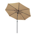 Instahut 3m Outdoor Umbrella Beige Beach Garden Patio Tilt
