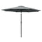 Instahut 3m Outdoor Umbrella Tilt Charcoal Beach Garden Patio