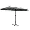 Instahut 4.57m Outdoor Umbrella Tilt Charcoal Garden Beach Pole