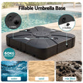 Instahut Outdoor Umbrella w/Base 3m Cantilever Stand Sun Roma 360 Degree Charcoal