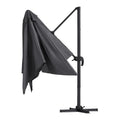 Instahut 3m Cantilever Umbrella 360° Charcoal Outdoor Sun