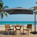 Instahut 3m Cantilever Umbrella 360° Charcoal Outdoor Sun