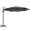 Instahut 3m Cantilever Umbrella 360 Tilt Beach Roma Charcoal