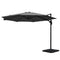 Instahut 3m Cantilever Umbrella 360° Tilt Base Charcoal