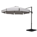 Instahut 3m Cantilever Umbrella Grey 360° Tilt Beach Roma Base