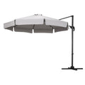 Instahut 3m Cantilever Umbrella 360 Tilt Beach Grey