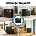 Devanti 31L Small Upright Freezer Vertical Freezer Black