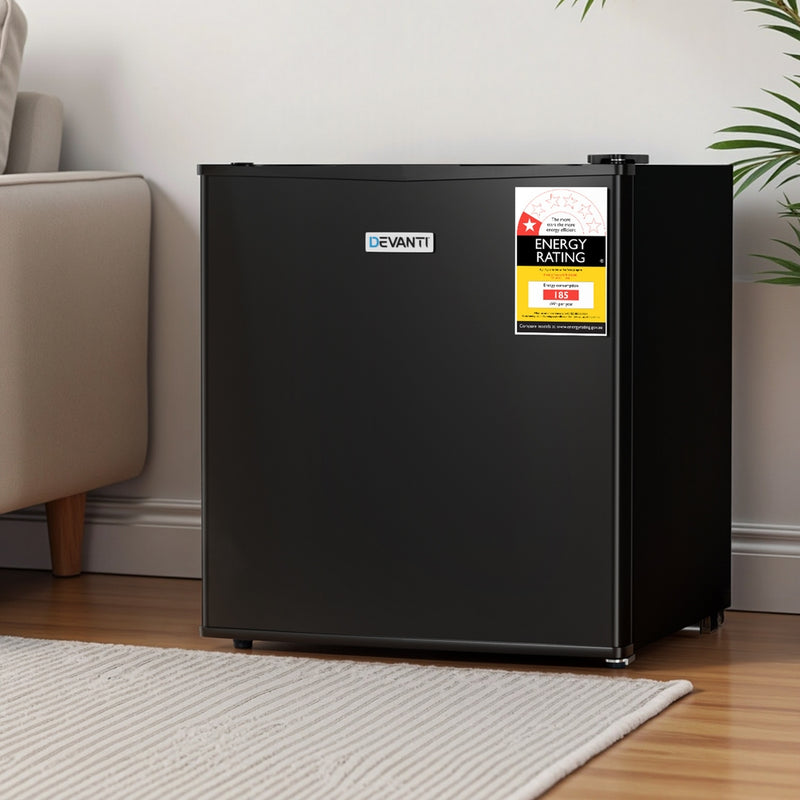 Devanti 31L Upright Freezer Black Vertical Small