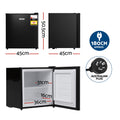 Devanti 31L Upright Freezer Black Vertical Small