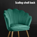 Artiss Velvet Armchair Green Callista