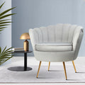 Artiss Velvet Armchair Grey Callista