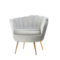 Artiss Velvet Armchair Grey Callista