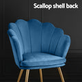 Artiss Velvet Armchair Blue Callista