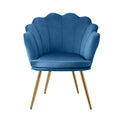 Artiss Velvet Armchair Blue Callista