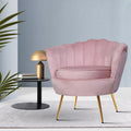 Artiss Velvet Armchair Pink Callista