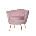 Artiss Velvet Armchair Pink Callista