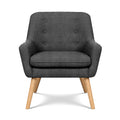 Artiss 2X Armchair Tub Chair Charcoal Accent Lounge