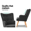 Artiss LANSAR Lounge Accent Chair Grey