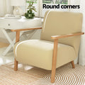 Artiss Yellow Velvet Armchair Olie