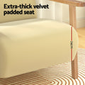 Artiss Yellow Velvet Armchair Olie