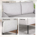 Artiss 2 Seater Sofa Armchair Linen Grey