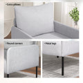 Artiss 4 Seater Sofa Set with Pillows Grey