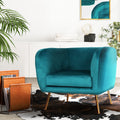 Artiss Velvet Armchair Green Accent Chair Lounge Sofa