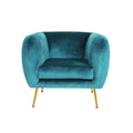 Artiss Velvet Armchair Green Accent Chair Lounge Sofa