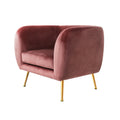 Artiss Velvet Armchair Pink Lounge Accent Chair Couch