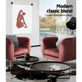 Artiss Velvet Armchair Pink Lounge Accent Chair Couch
