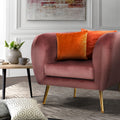 Artiss Velvet Armchair Pink Lounge Accent Chair Couch