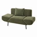Artiss Armchair 3-in-1 Convertible Chenille Lounger and Daybed Green