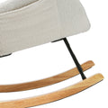 Artiss Rocking Chair Armchair Boucle White Pillow
