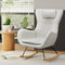 Artiss Rocking Chair Armchair Boucle White Pillow