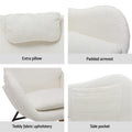 Artiss Rocking Chair Armchair Boucle White Pillow