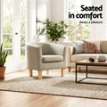 Artiss Abby Tub Armchair Beige