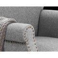 Artiss Armchair Accent Chair Retro Linen Grey Single Sofa