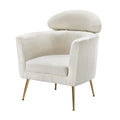 Artiss Armchair Boucle Fabric White