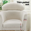 Artiss Armchair Boucle Fabric White
