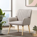 Artiss Fabric Armchair Beige