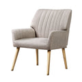 Artiss Fabric Armchair Beige